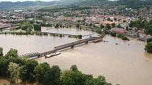 Povodně na Děčínsku  v červnu 2013.