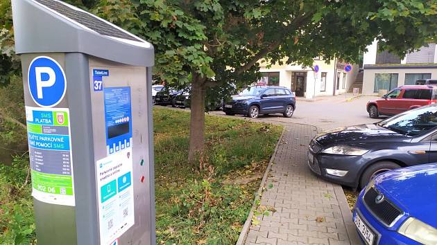 Parkovací automat v Děčíně.