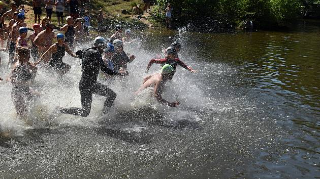 V Kytlicích se uskutečnil nejstarší triatlon na severu Čech.