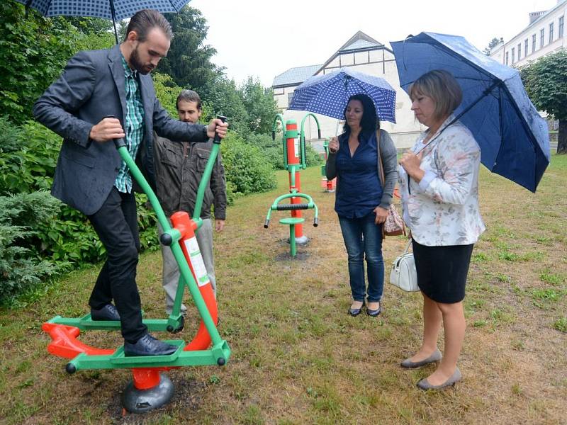 Šluknov  má nový venkovní fitpark.