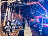 Dopravní nehoda ve Varnsdorfu, úterý 21. března 2017 večer.