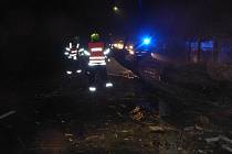 Strom v ranních hodinách spadl na hlavní silnici v Martiněvsi před projíždějící vozidlo.