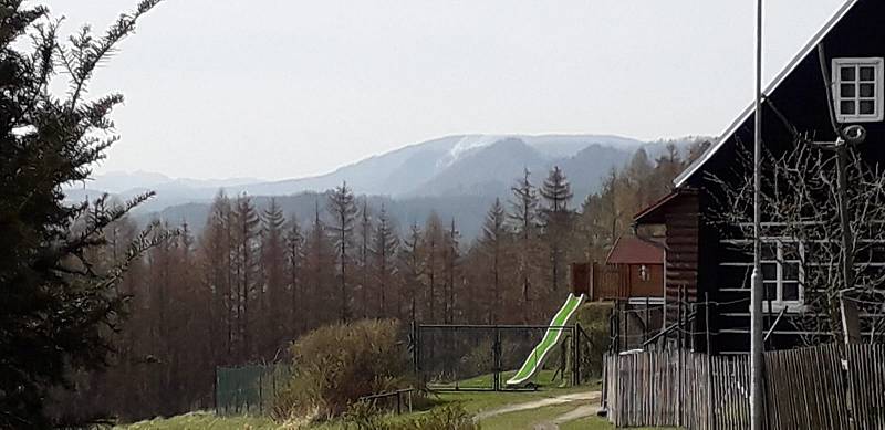 Požár lesa u Pravčické brány v dubnu 2022