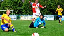 NESTAČILI NA NĚ. Tým FAŠV U 17 podlehl na domácím hřišti Slavii Praha vysoko 1:17.