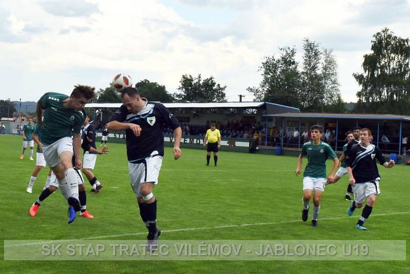 Vilémov v posledním utkání před letní pauzou porazil jablonecké dorostence.