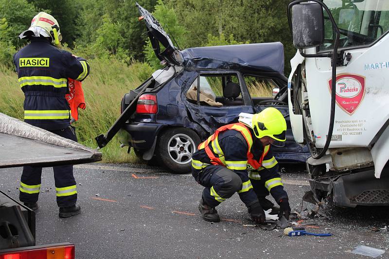 Smrtelná dopravní nehoda v Ludvíkovicích.