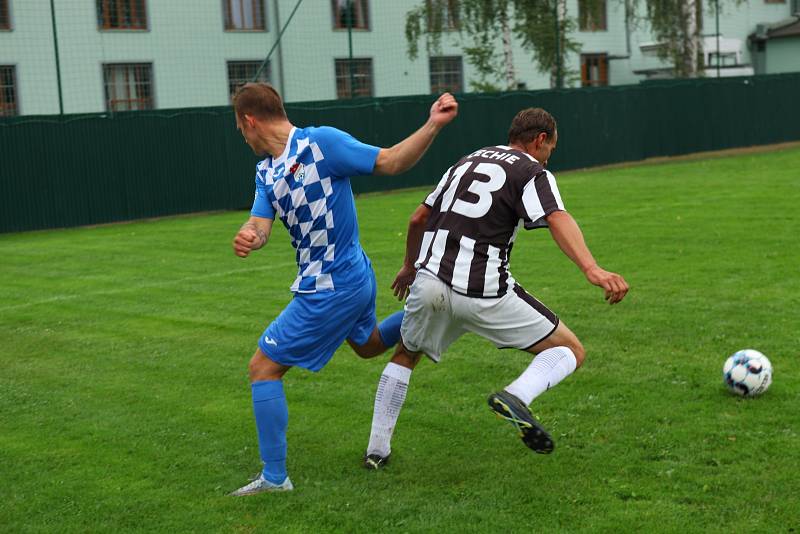 Střetnutí Horní Podluží – Mikulášovice 5:0.