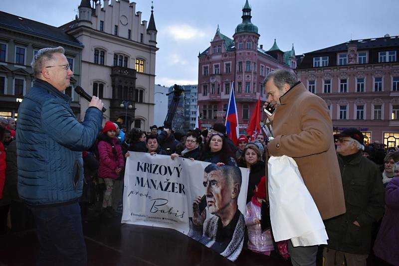 Návštěva Andreje Babiše v Děčíně v pátek 20. ledna