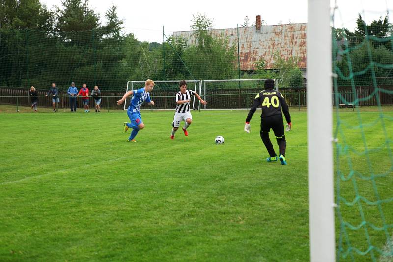 Střetnutí Horní Podluží – Mikulášovice 5:0.