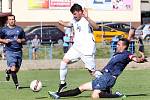 Fotbalisté Velkého Šenova v dobách, kdy hrávali I.B třídu.