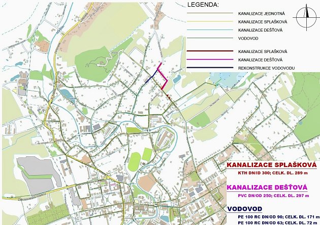 Plán rekonstrukce vodovodního řadu a kanalizace ve Varnsdorfu