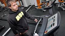 David Procházka z Rumburku cvičí v rumburském Fitness Extrifit Gym