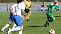 DALŠÍ JARNÍ VÍTĚZSTVÍ. Vilémov (v zeleném) doma porazil 2:0 Lovosice.