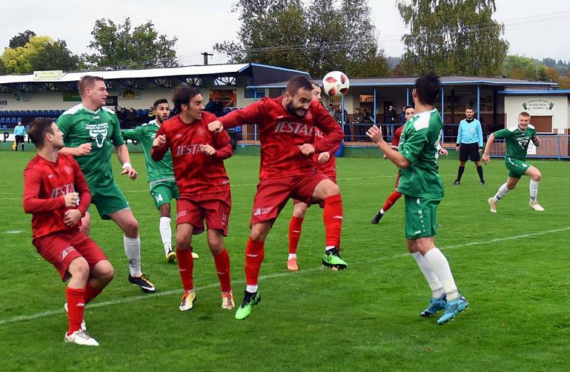 Nečekaná porážka. Vilémov doma podlehl Perštejnu 0:1.