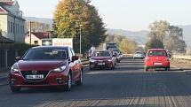 Na silnici z Ústí nad Labem do Děčína probíhá rekonstrukce již dva týdny. Nyní vypadá jako tankodrom.