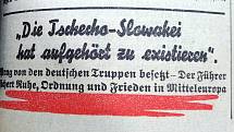 Německé noviny píší, že Česko-Slovensko přestalo existovat.