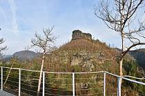 Křest vyhlídky u skalního hradu Falkenštejn proběhne v sobotu 21. dubna.