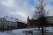 První sníh na Děčínsku se objevil například ve Verneřicích.