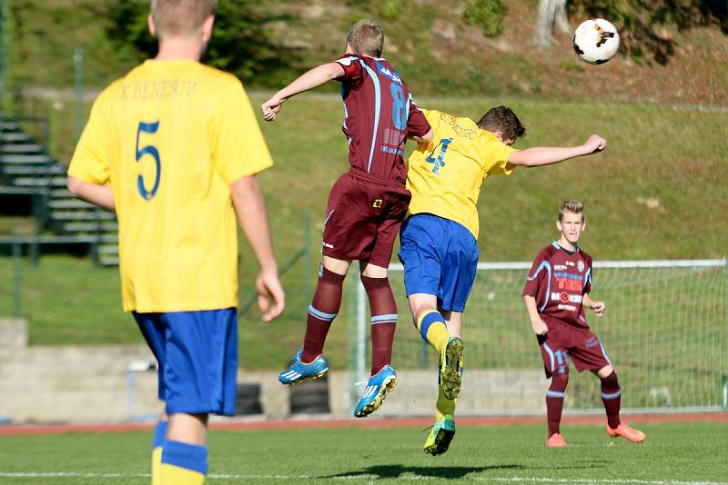 TŘI BODY vybojoval Varnsdorf U 17, který doma porazil Benešov.