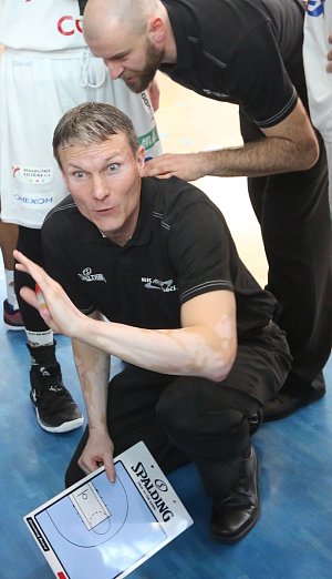 Trenér děčínských basketbalistů Tomáš Grepl.