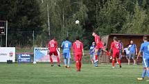 JIŘÍKOV (červené dresy) doma udolal Chabařovice 2:1.