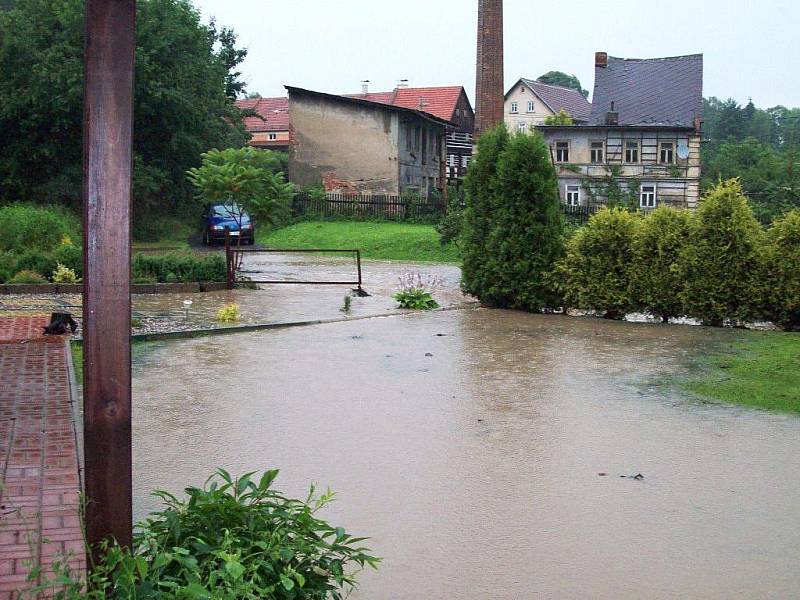 Velká voda v České Kamenici