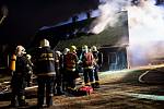 Požár rodinného domu v Rumburku.