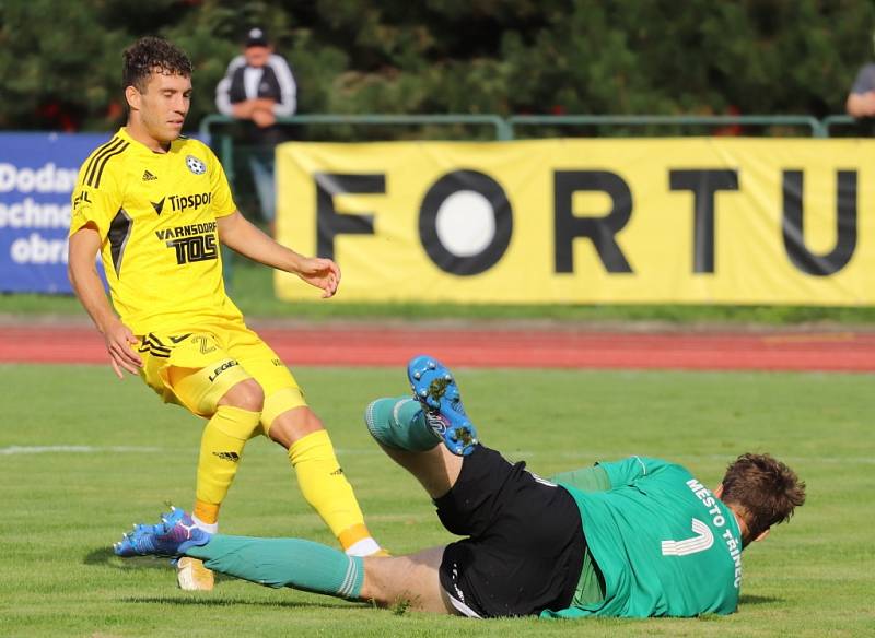 Druhá fotbalová liga: Varnsdorf - Třinec 3:0 (0:0).