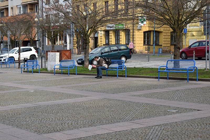 Děčín se kvůli opatřením spojeným s koronavirem vylidnil.