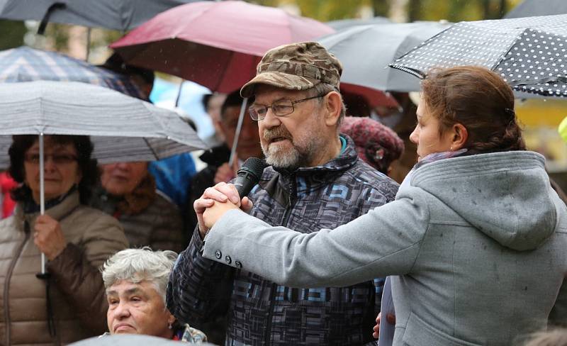 Návštěva prezidenta Miloše Zemana na Děčínsku.