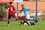 Šluknov (v červeném) v rámci oslav založení klubu porazil 2:1 Skalici.