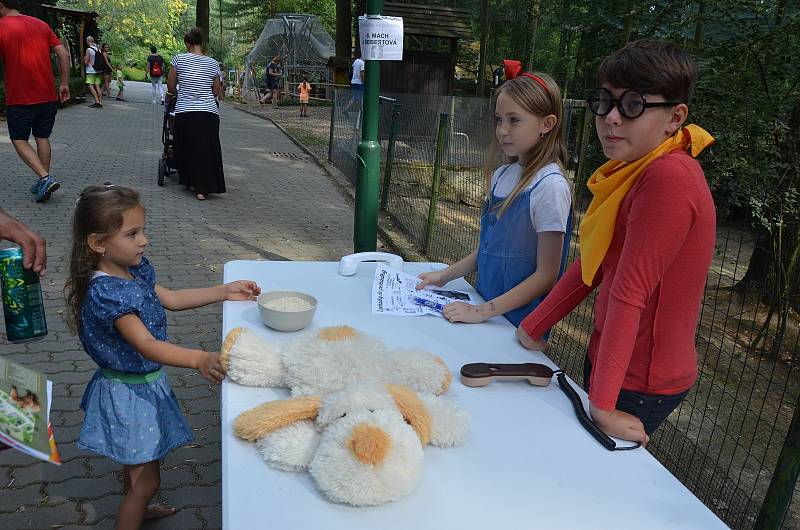 Děti si v děčínské zoo užily ke konci prázdnin pohádkovou stezku.