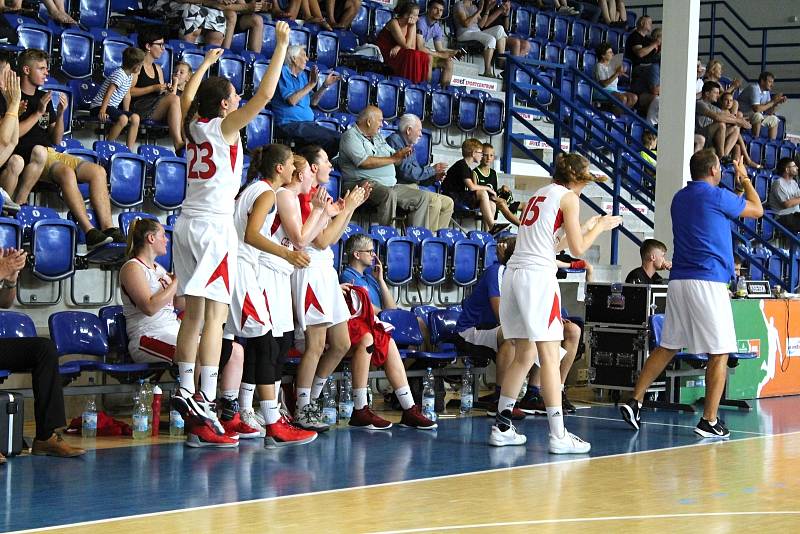 Přípravný zápas basketbalových kadetek ČR - Francie