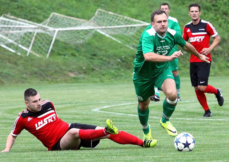 VILÉMOV (v zeleném) prohrál v Brné vysoko 1:5.