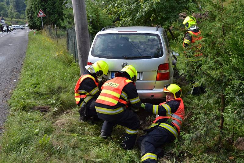 Dopravní nehoda v Martiněvsi.