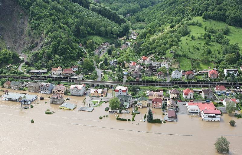 Povodně na Děčínsku  v červnu 2013.