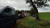 Dopravní nehoda u Velké Bukoviny.