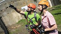 VIA FERRATA neboli Železná stezka vznikla v Děčíně na skále pod Pastýřskou stěnou. 