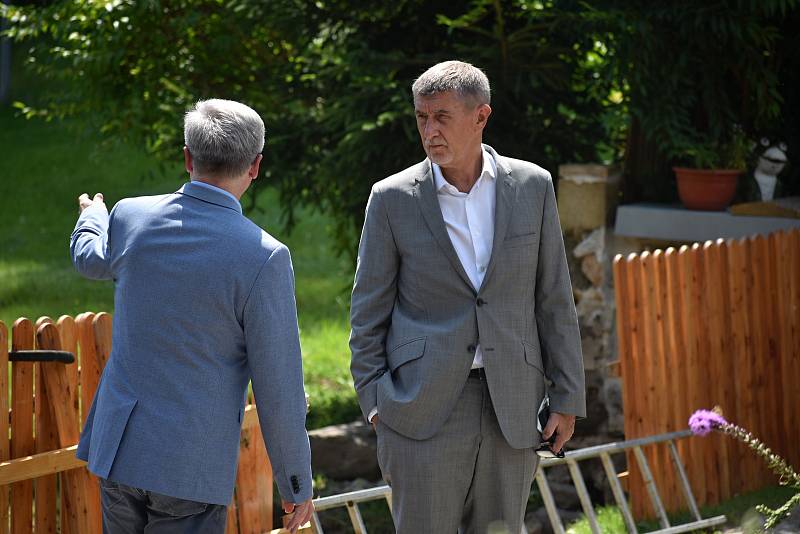 Premiér Andrej Babiš navštívil děčínskou městskou část Bělá.