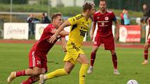 Druhá fotbalová liga: Varnsdorf - Třinec 3:0 (0:0).