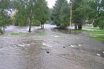Povodně ve Vilémově.
