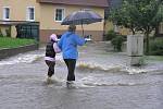 Povodně ve Vilémově.