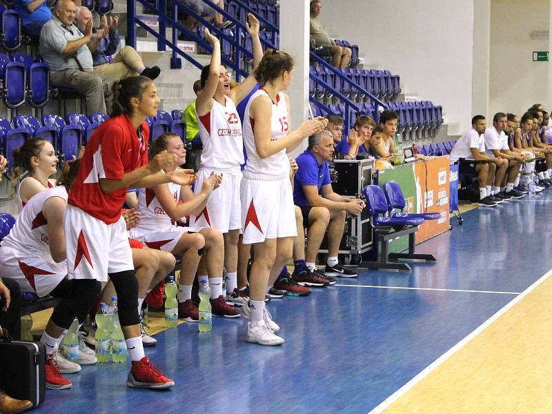 Přípravný zápas basketbalových kadetek ČR - Francie