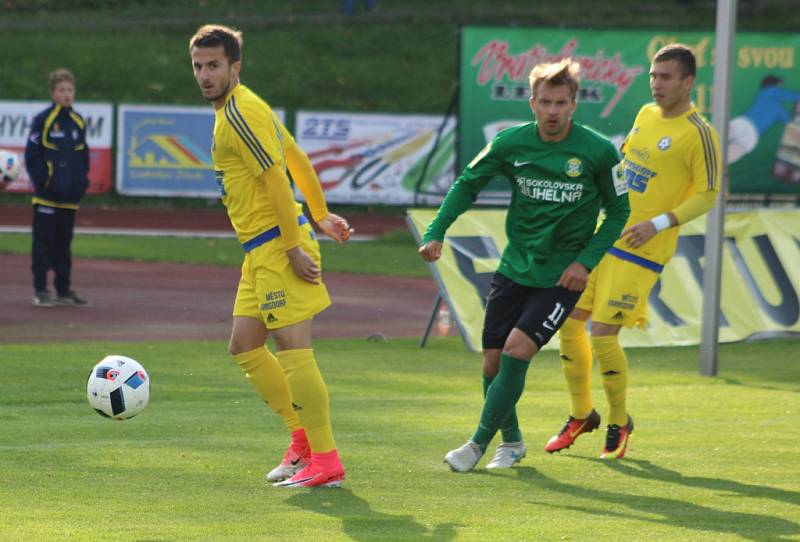 FORTUNA NÁRODNÍ LIGA. FK Varnsdorf doma hrál proti Baníku Sokolov.