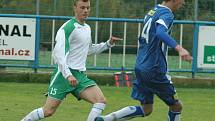 DEBAKL. Junior Děčín (v modrém) doma nestačil na Blšany a prohrál 2:6: