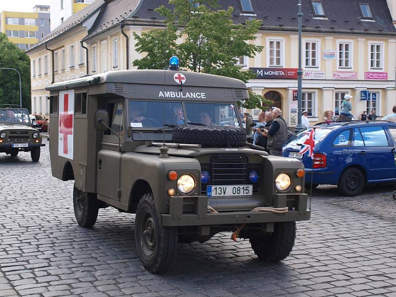 Historická vojenská technika v Rumburku.