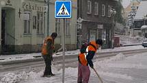 Říjnový sníh způsobil problémy zejména na Šluknovsku