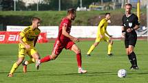 Druhá fotbalová liga: Varnsdorf - Třinec 3:0 (0:0).