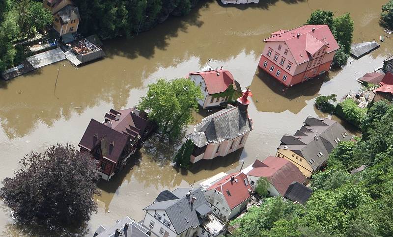 Povodně na Děčínsku  v červnu 2013.