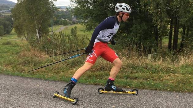 Daniel Hozák získal titul mistra ČR v jízdě na kolečkových lyžích.